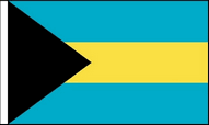 Bahamas Hand Waving Flags